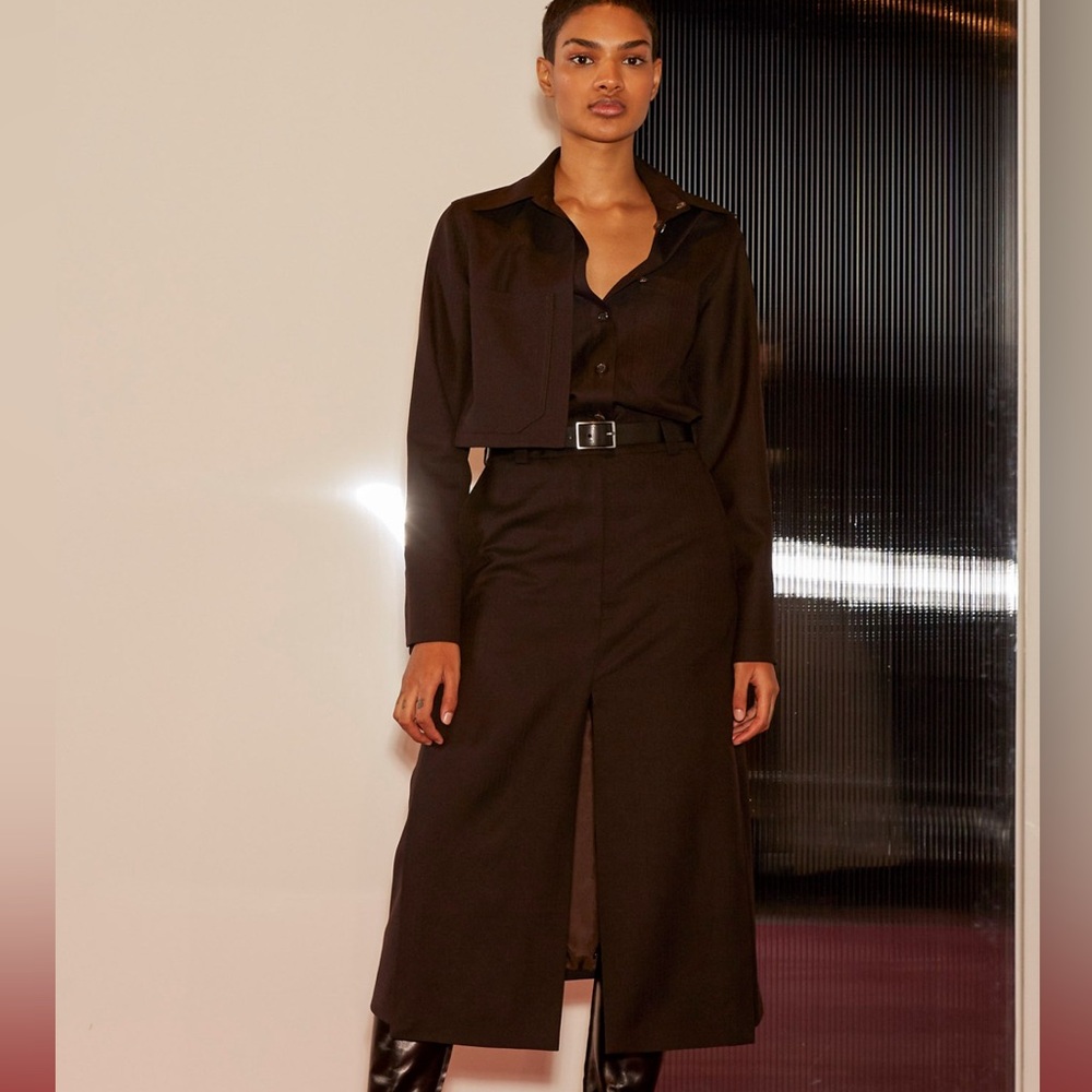 Elegant Black/Dark Brown Dress